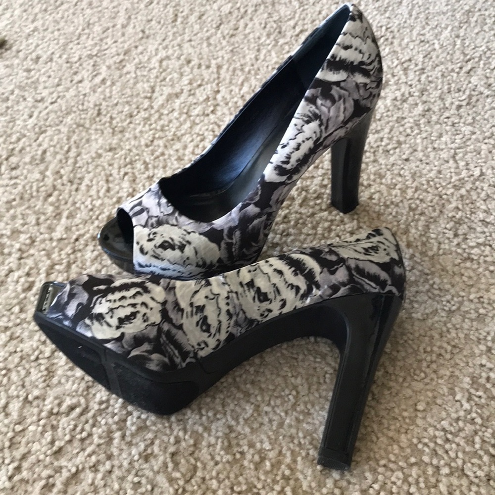 Nine West open toe heels